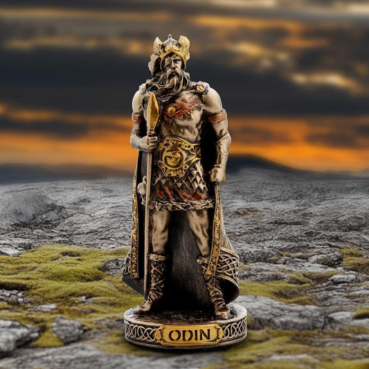 Figurine // Odin God of War Mini Bronze // 8.3cm