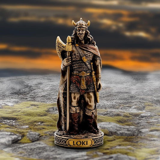 Figurine // Loki Trickster God Mini Bronze // 8.5cm