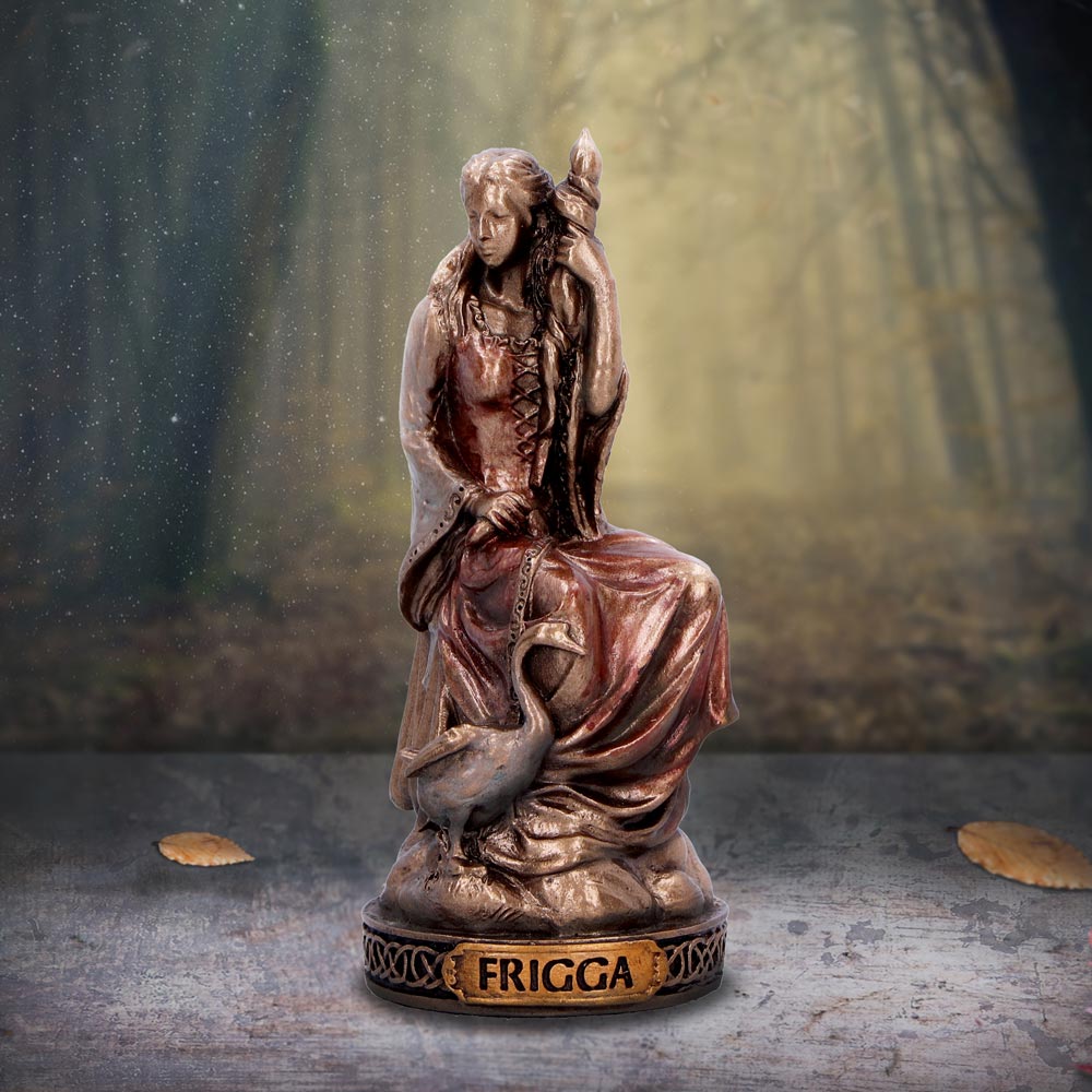 Frigga Goddess of Motherhood // Bronze Figurine 7.6cm