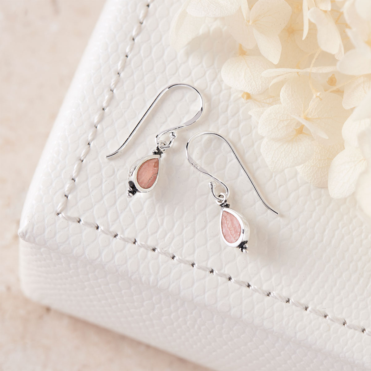 Serein Rhodochrosite Earrings