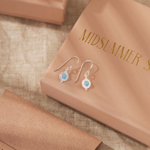 Earrings // Veya Azure Opal Drop