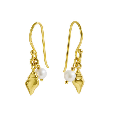 Earrings // Ethereal Conch // Gold