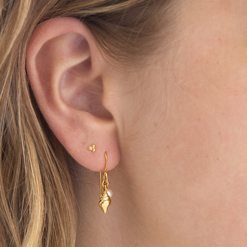 Earrings // Ethereal Conch // Gold