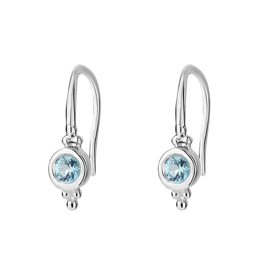 Earrings // Glisten Blue Topaz // Silver
