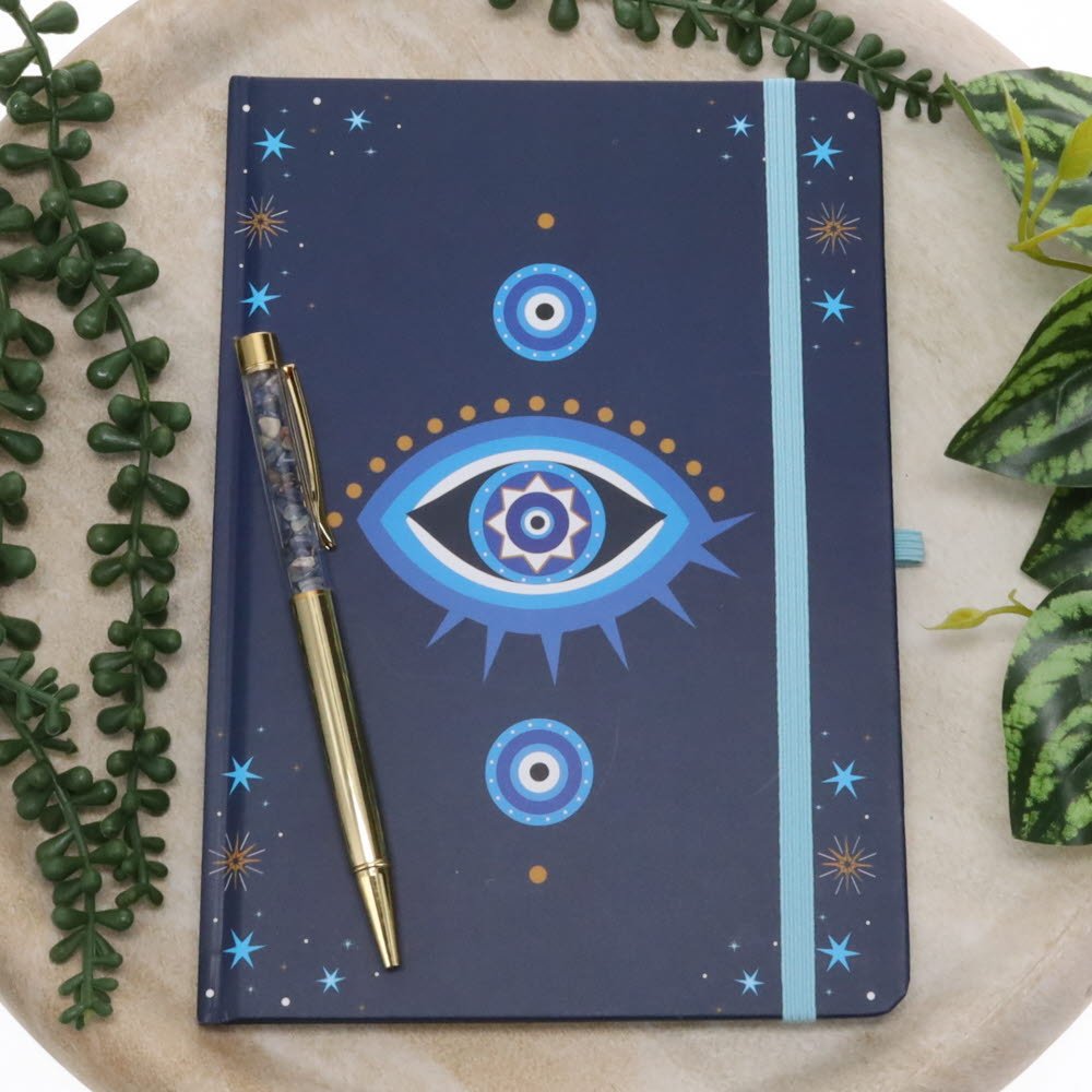 Notebook // All Seeing Eye A5 with Crystal Pen