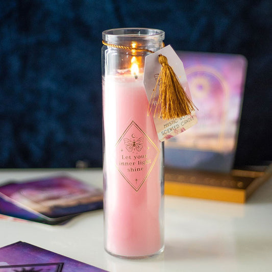 Candle // Mystic Rose with Rose Quartz Crystals