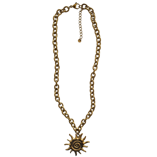 Necklace // Gold Plated Sun