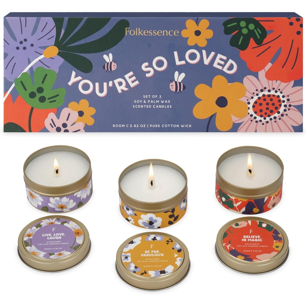 Candle // You''re So Loved Pack of 3 Travel Tin // 80gms
