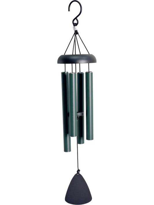 Wind Chime // Forest Green Tuned Wind Chime // 21"