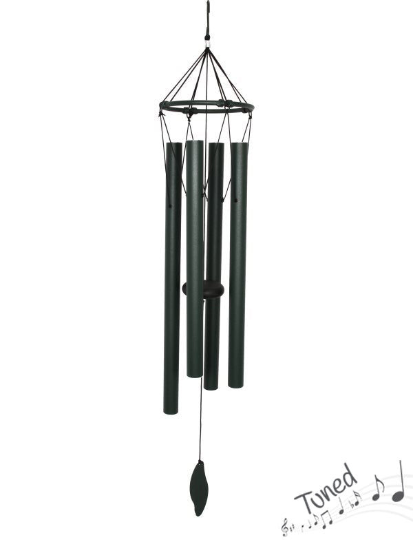 Wind Chime // Forest Green Tuned Wind Chime // 85cm