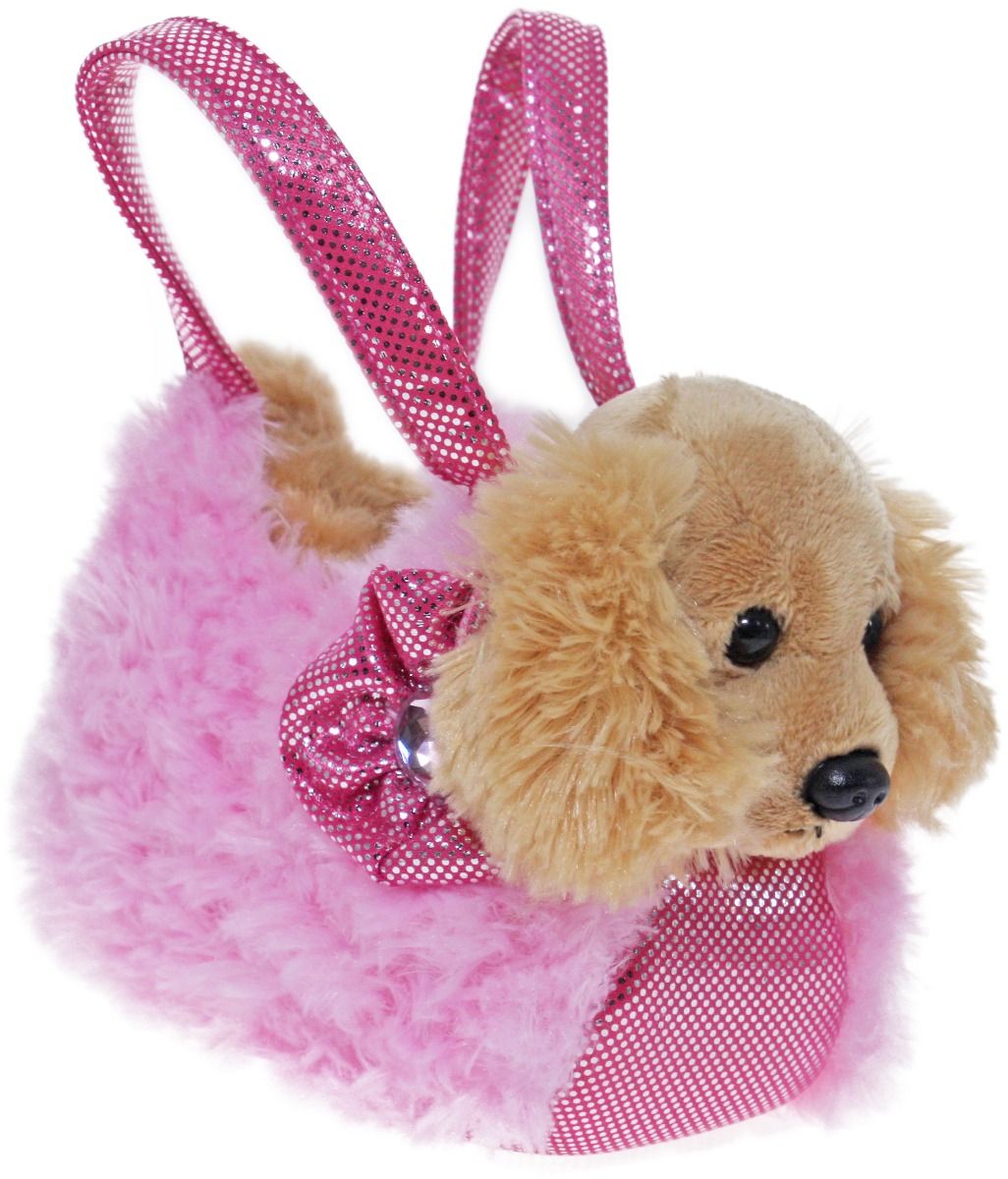 Faery // Cocker Spaniel in Pink Fluffy Bag