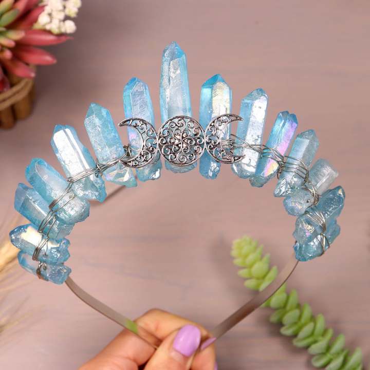 Faery // Crystal Crown // Aqua Aura Quartz