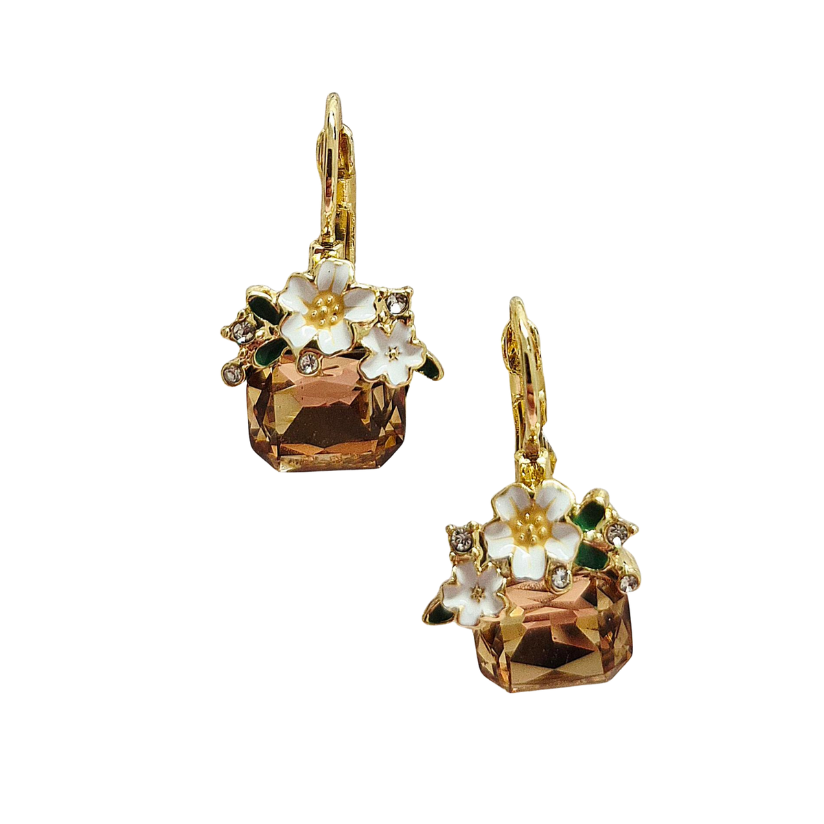 Earring // Statement Gem // Smoky Topaz
