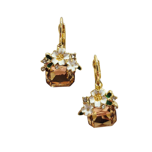 Earring // Statement Gem // Smoky Topaz