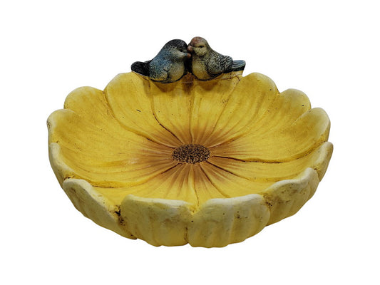 Bird Feeder // Garden Flower With Lover Birds // 37cm