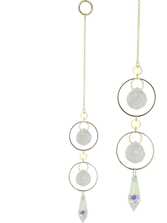 Hanging // Double Crystal Ball // 30cm
