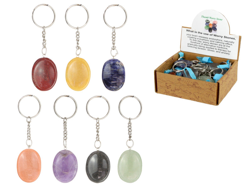Worry Stone Keyring // Chakra