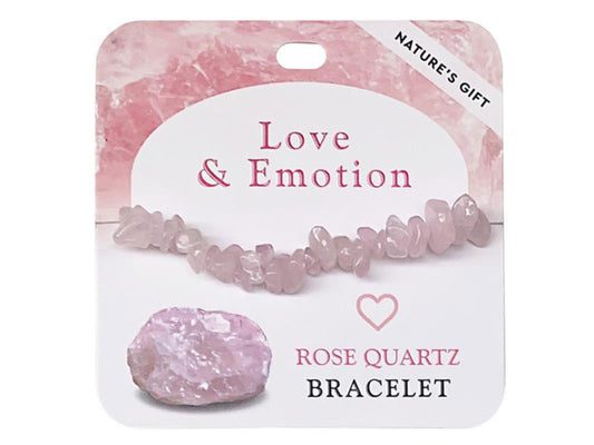 Crystal // Wellness Gemstone Bracelet // Rose Quartz