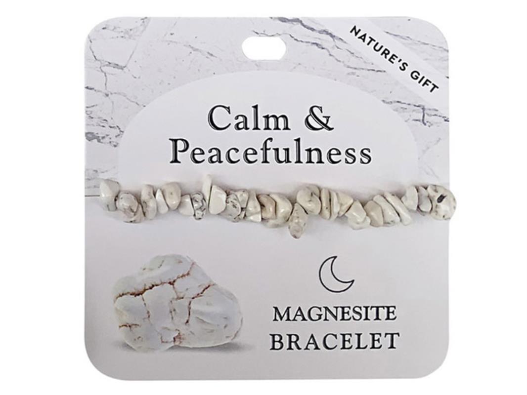 Crystal // Wellness Gemstone Bracelet // Magnesite