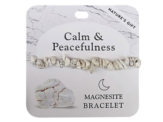 Crystal // Wellness Gemstone Bracelet // Magnesite