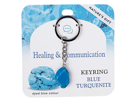 Crystal // Wellness Gemstone Keyring // Turquoise