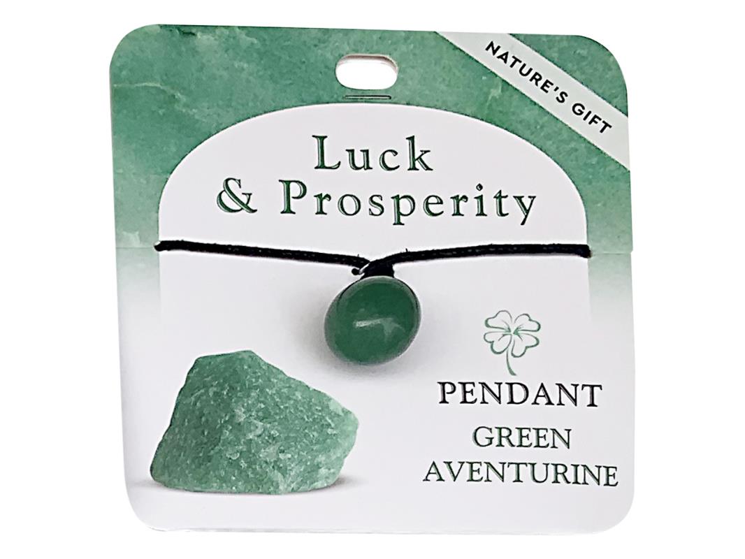 Crystal // Wellness Gemstone Pendant // Green Aventurine