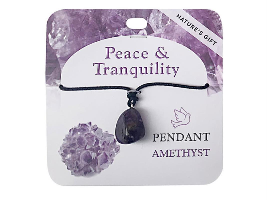 Crystal // Wellness Gemstone Pendant // Amethyst