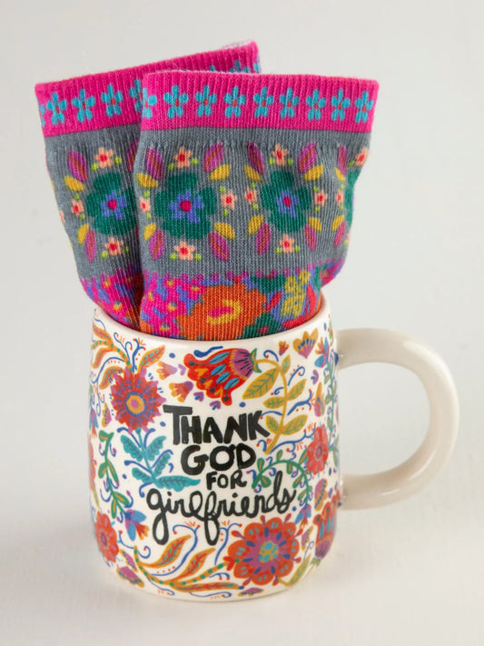 Mug & Sock Set // Thank God For Girlfriends