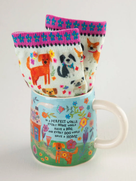 Mug & Sock Set // Every Dog Has A Home