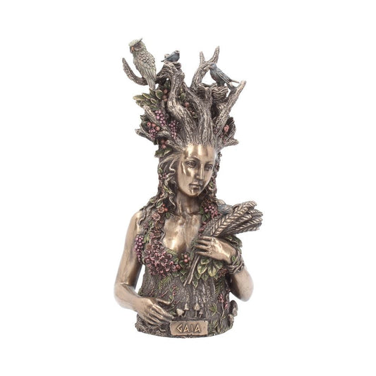 Sculpture // Mother Earth Gaia Bronzed Bust