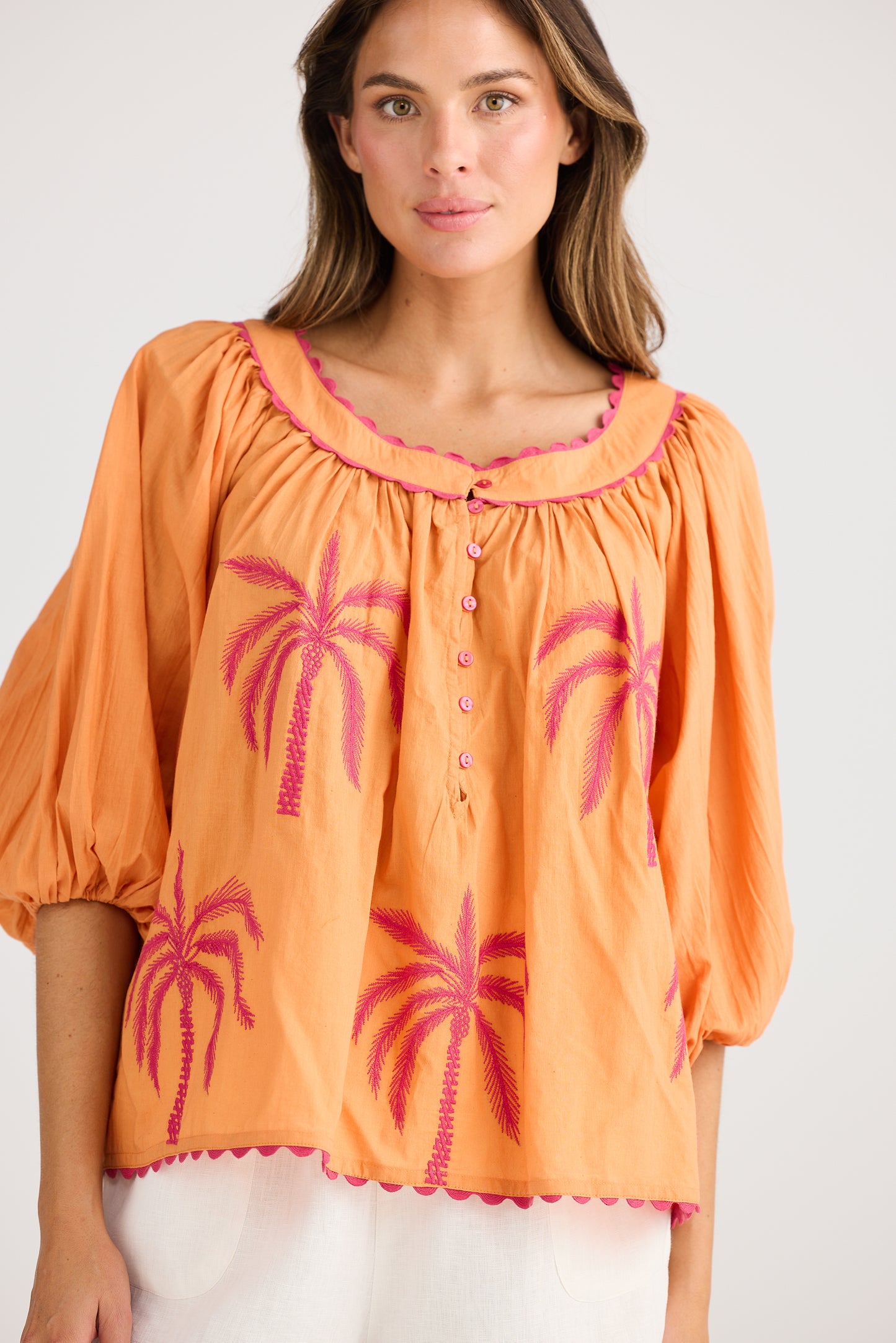 Jumeirah Top // Orange Palm