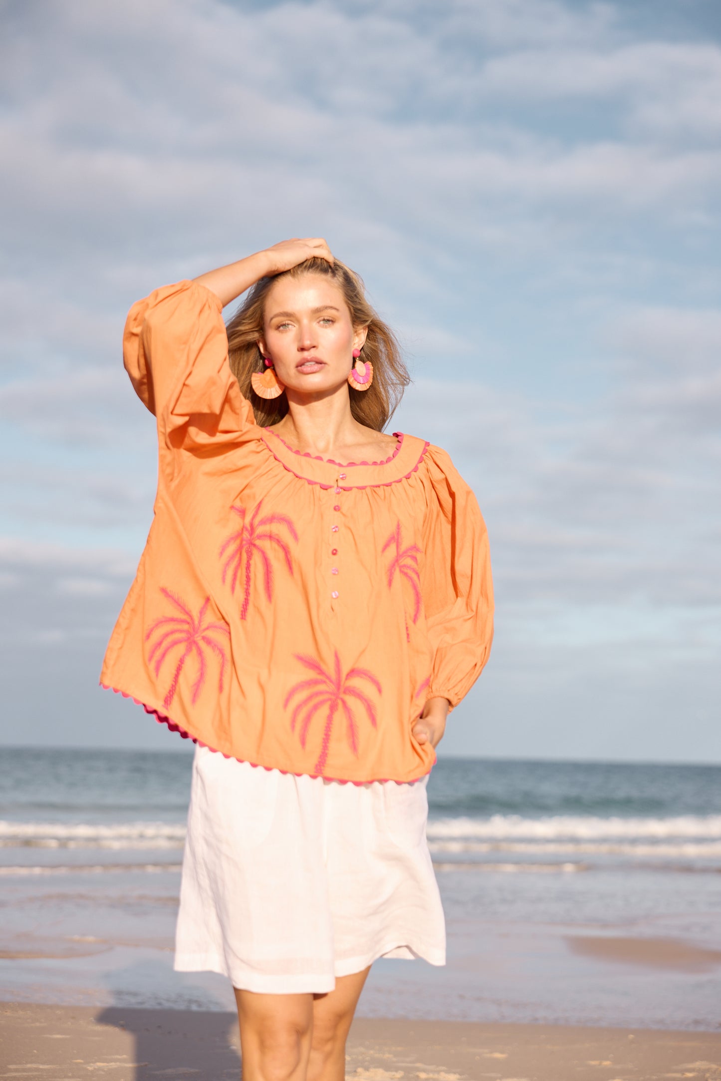 Jumeirah Top // Orange Palm