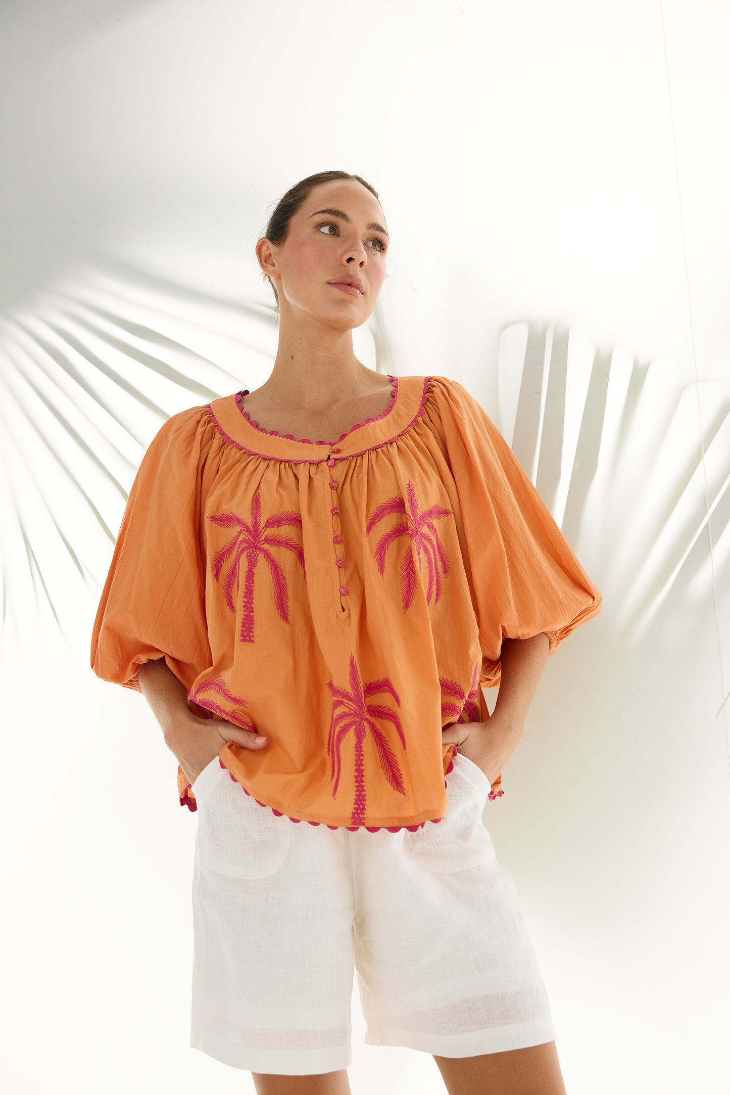 Jumeirah Top // Orange Palm