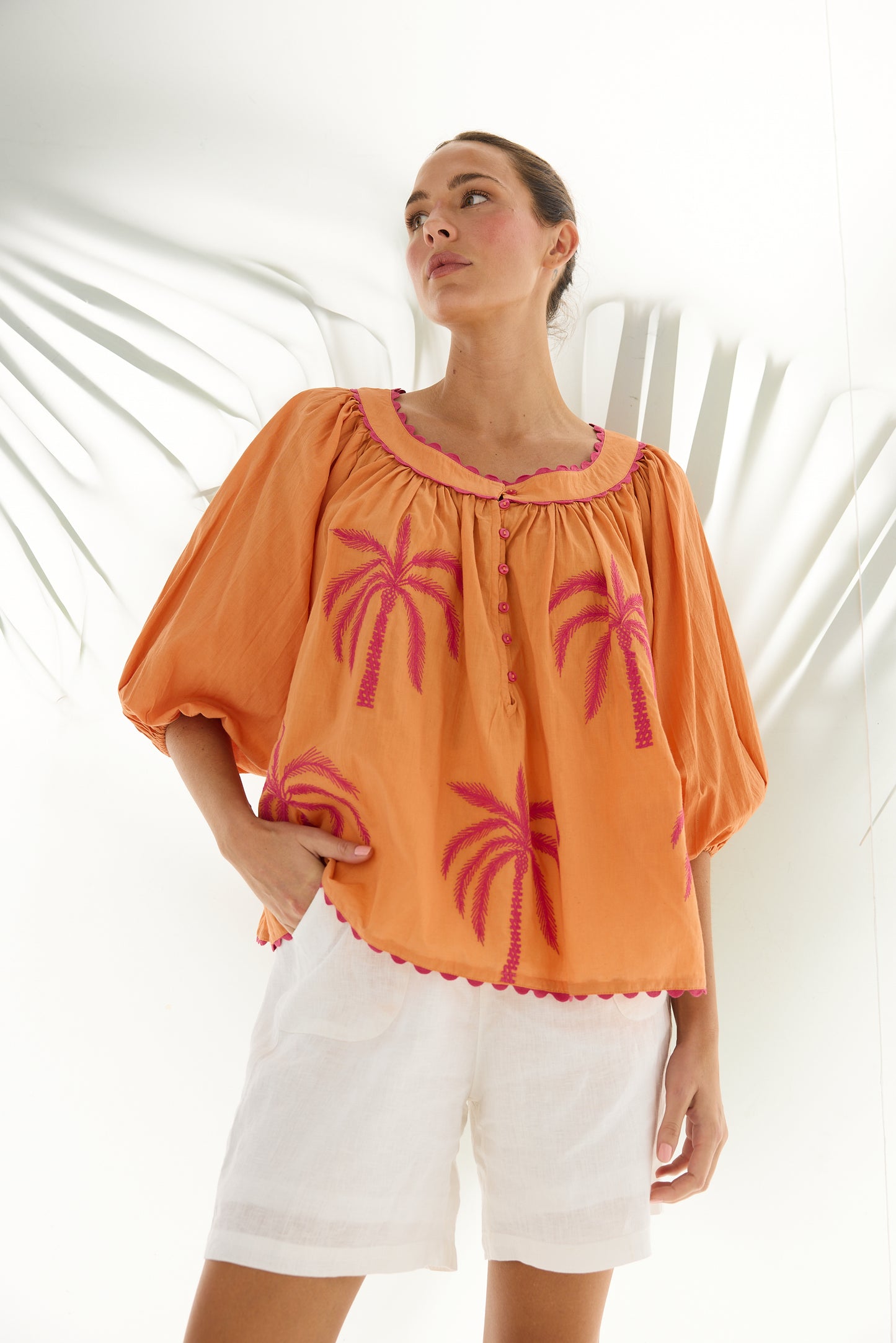 Jumeirah Top // Orange Palm