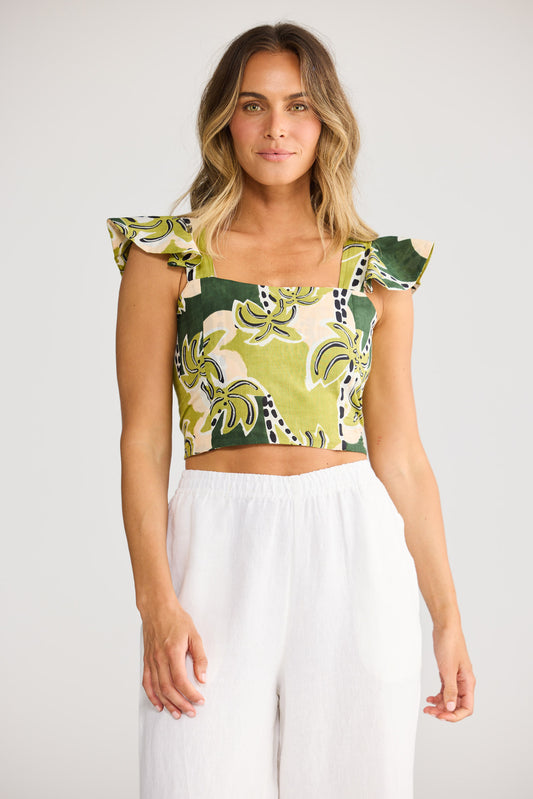 Zaria Top // Tropical Deco
