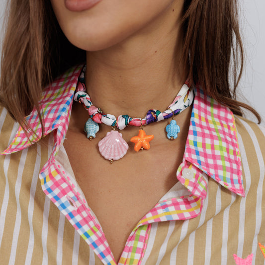 Necklace // Fabric Charm