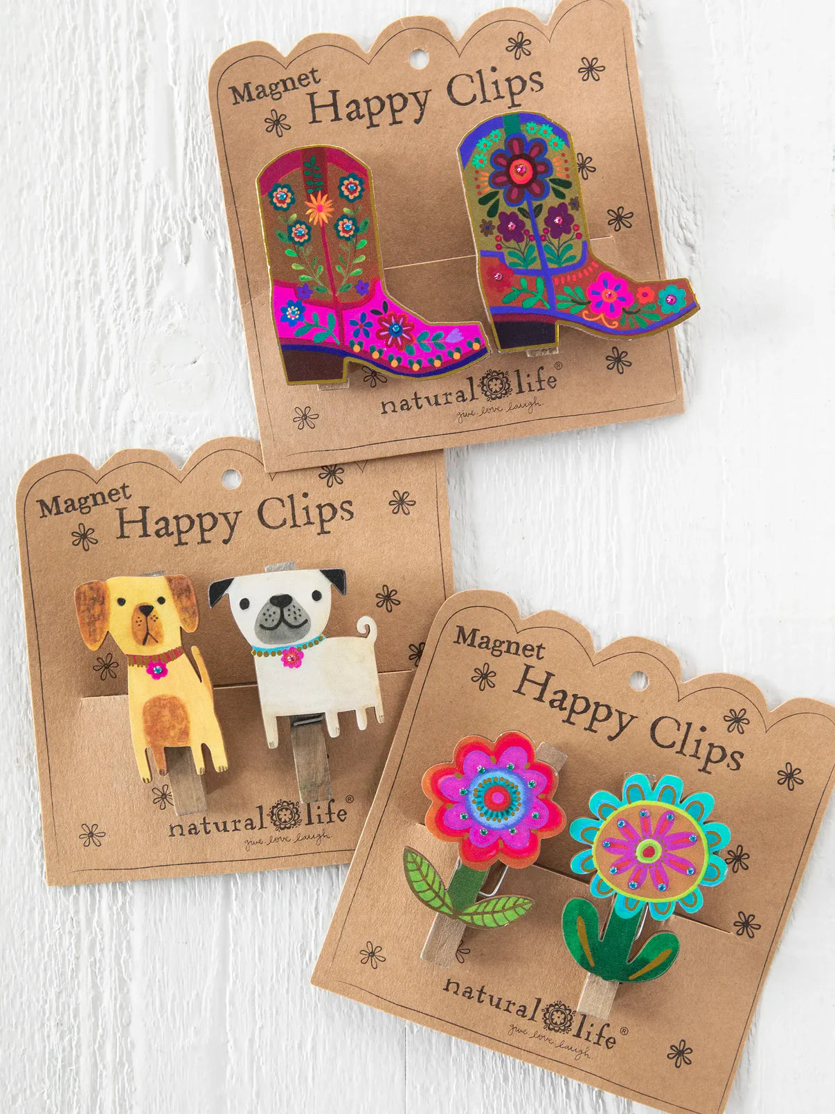Magnet Happy Clips // Set of 2 // Flower