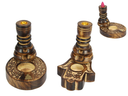 Incence // Backflow Burners Hamsa Hand/Buddha
