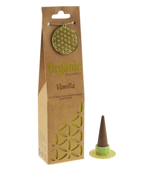 Organic Goodness // Incense Cones // Vanilla // 12PCE
