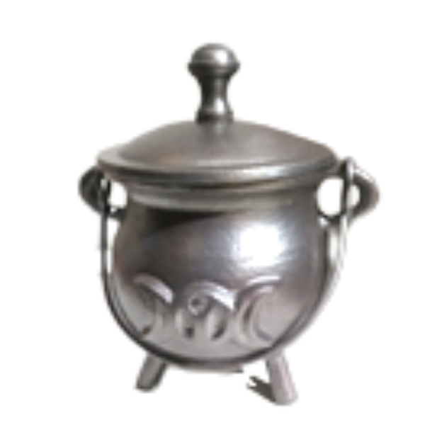 Cauldron // Goddess With Lid // Silver // Medium