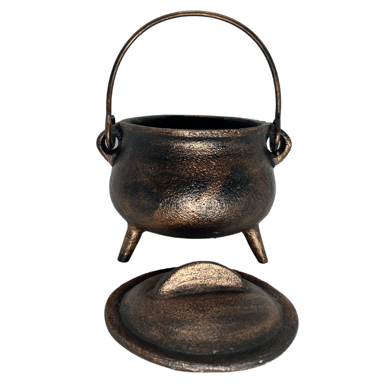 Cauldron // With Lid // Copper Antique