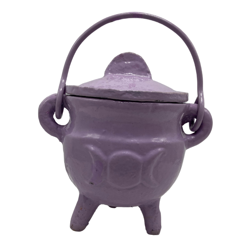 Cauldron // Triple Moon With Lid // Lavender // Small