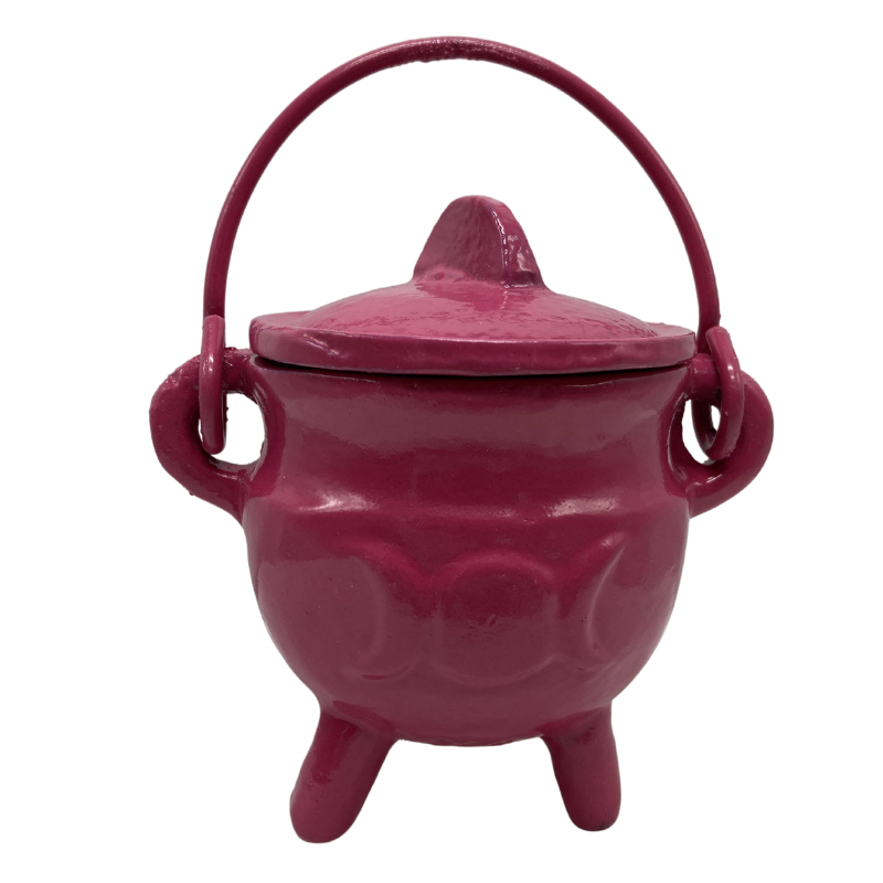 Cauldron // Triple Moon With Lid // Pink // Small
