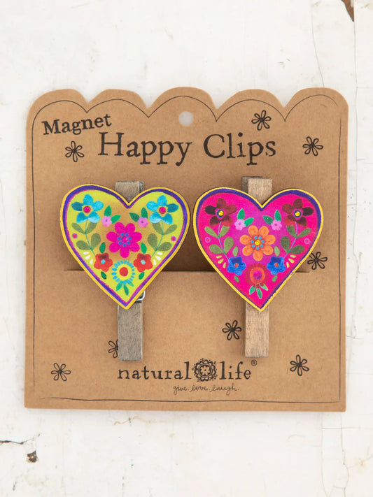 Magnet Happy Clips // Set of 2 // Heart