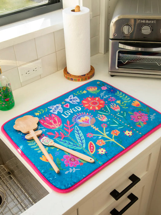 Reversible Dish Drying Mat // Loved