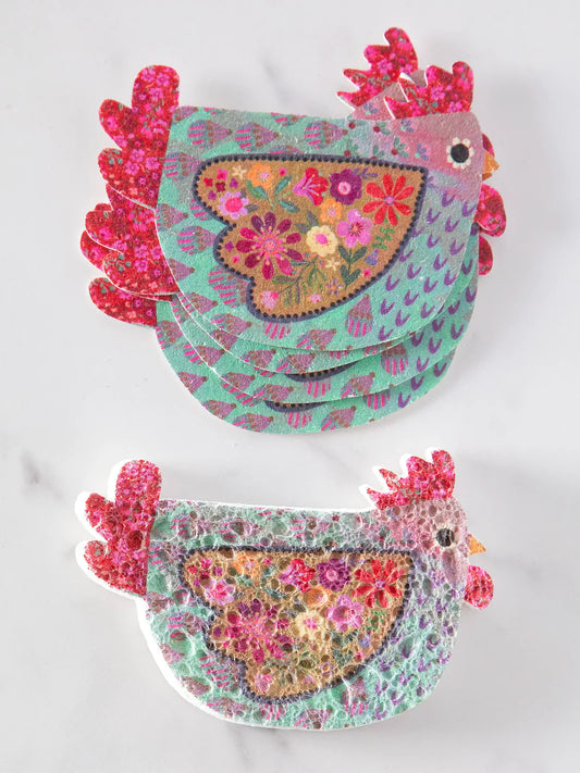 Puff Up Sponges // Set of 5 // Chicken