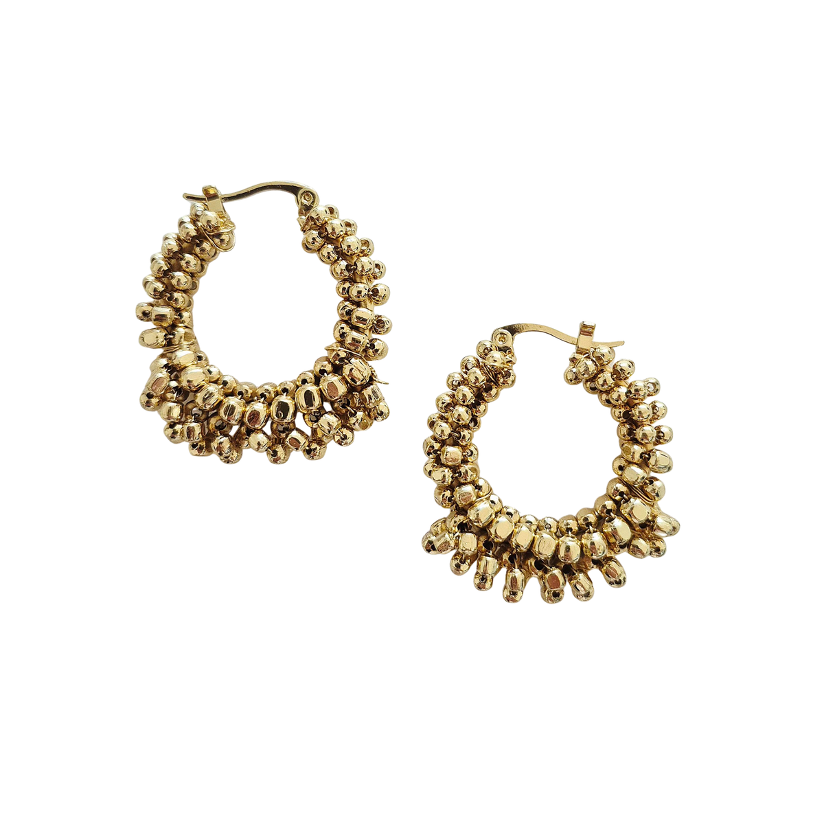Earring // Beaded Gold