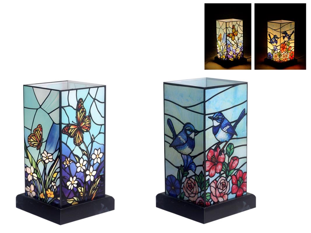 USB Light // Acrylic Decor with Butterfly/Wren // 17cm