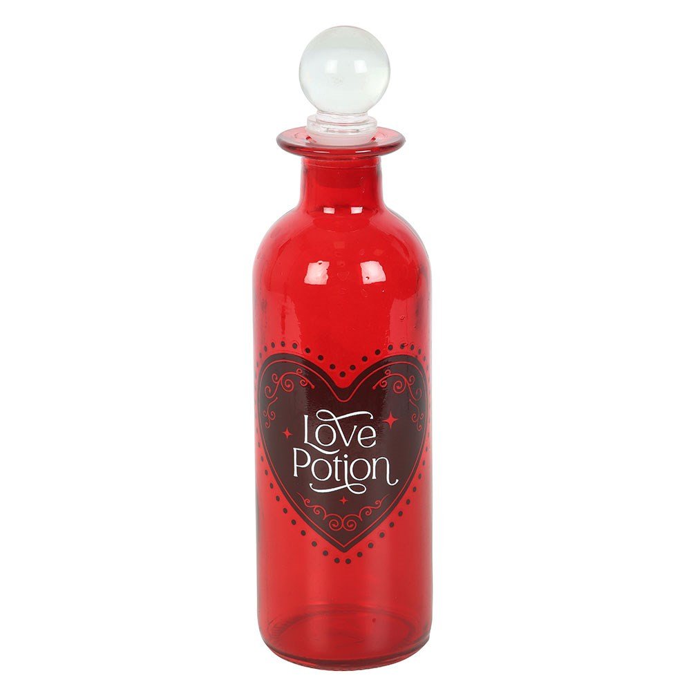 Glass Bottle // Red Decorative Love Potion