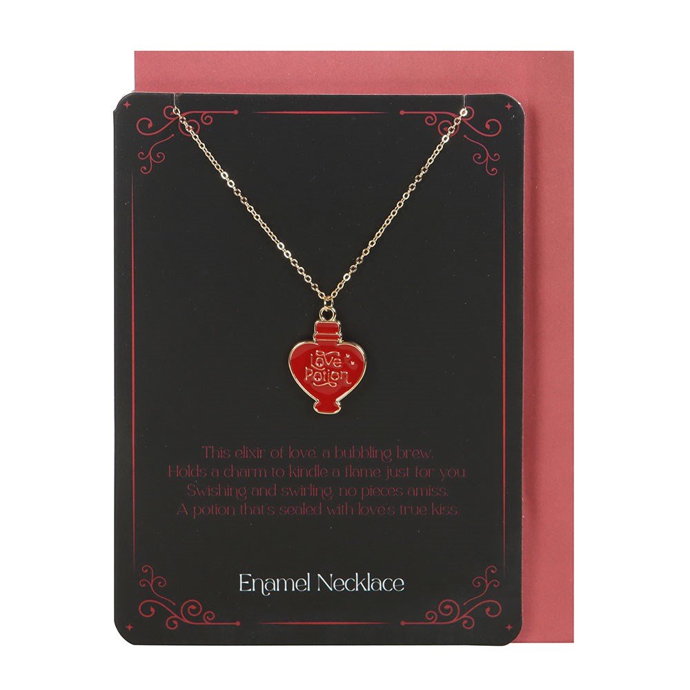 Necklace // Love Potion Enamel Stainless Steel w/Greeting Card